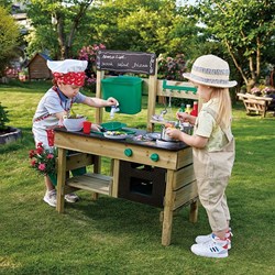 Hape cuisine d'extérieur set de jeu pour enfants cuisine en plein air