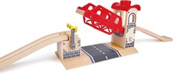 Hape Holz Eisenbahn Zugbrücke