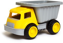 Hape camion benne jouet de sable jaune gris - véhicule de plage pour enfants