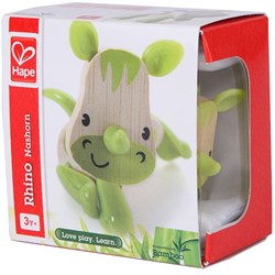 Hape Bambus Spielfigur Nashorn - nachhaltiges Spielzeug Tier