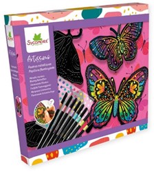 Sycomore Artissimo - L - Tableaux feutres métalisés - Papillons flamboyants - 7a+