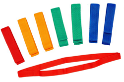Pre-Sport Mannschaftsbänder blau 100cm - 10er-Pack Sportbänder
