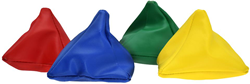 Pre-Sport jouet de lancer pyramide bleu poly rempli pour enfants