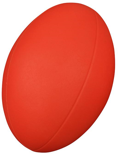 Pre-Sport ballon de rugby rouge mousse enduite - jouet léger et durable