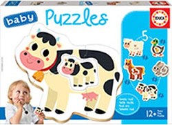 Educa Bauernhof Puzzle 12 Monate Karton Spielzeug bunt