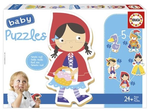 Educa Holzpuzzle Märchen - Kinderpuzzle 5 Teile mehrfarbig