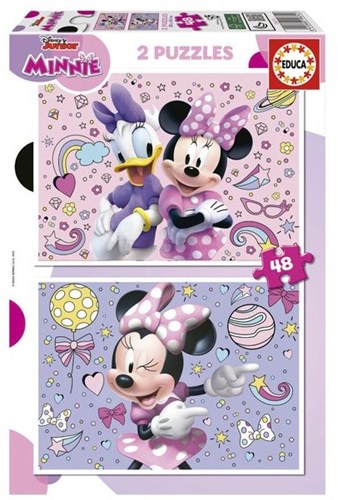 Educa puzzle 2 x 48 pièces Minnie Mouse Disney puzzle enfants