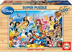 Educa Holzpuzzle Disney 100 Teile Kinderpuzzle