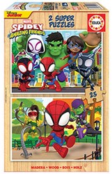 Educa Holzpuzzle Spidey & His Amazing Friends 2x25 Teile Kinder