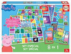 Educa Peppa Pig Lernspiel 8-in-1 buntes Kinderspiel