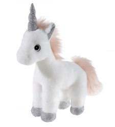 Heunec licorne peluche avec paillettes - jouet debout 28cm