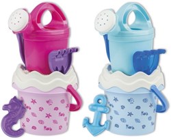 Androni Giocattoli Strand Eimerset Muscheln - buntes Sandspielzeug