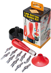 Essdee Essdee 3-in-1-Linolschnitt-Stangen-Set mit 10 Ausstechern