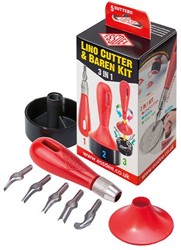 Essdee Essdee 3-in-1-Linolschnitt-Stangen-Set mit 5 Ausstechern