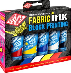 Essdee Textilfarbe Set Blockdruck Primärfarben 5 Tuben 100ml