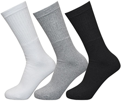 Exceptio chaussettes de sport multi pack coton noir-gris-blanc 3 paires