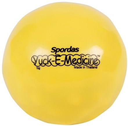 Megaform balle de fitness Yuck-E 1kg jaune 12cm - jouet éducatif-2