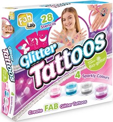 Glitzer Tattoos Set für Kinder - Kreatives Spielzeug FAB LAB