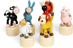 Bigjigs Animal de la ferme Pushup