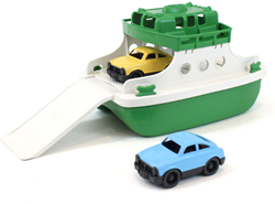 Green Toys Ferry avec voitures Vert/Blanc