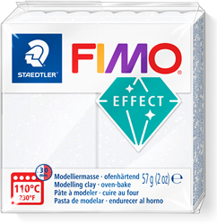 Fimo Modelliermasse Effect 57g Metallic Weiß ofenhärtend kreativ