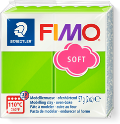Fimo Modelliermasse Soft 57g apfelgrün Polymer Knete ofenhärtend