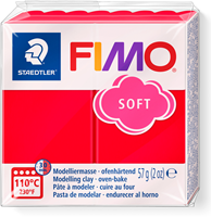 Fimo pâte à modeler Soft 57g Rouge Indien pâte à cuire au four