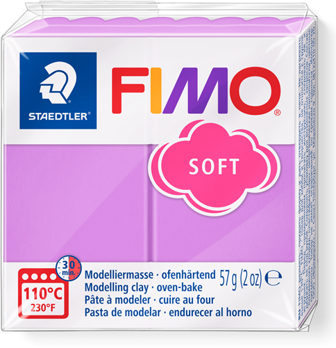 Fimo pâte à modeler lavande 57g - argile souple à cuire pour créations créatives