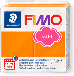 Fimo pâte à modeler Soft 57g mandarine orange cuisson au four