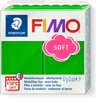Fimo Modelliermasse tropisch grün 57g - weiche Ofenknete für kreatives Basteln