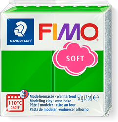 Fimo Modelliermasse tropisch grün 57g - weiche Ofenknete für kreatives Basteln