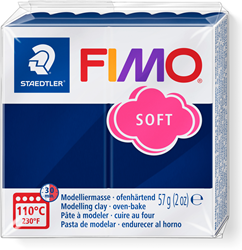 Fimo pâte à modeler Soft 57g Bleu Windsor cuisson créative