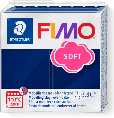 Fimo pâte à modeler Soft 57g Bleu Windsor cuisson créative