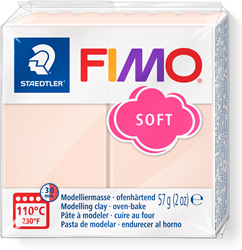 Fimo Modelliermasse soft pfirsich 57g ofenhärtend kreatives Spielzeug