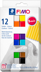Fimo Modelliermasse Color Pack - 12 Farben - 12 x 25 Gramm