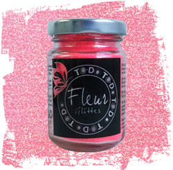 Fleur Glitter fluo pink 90 Gramm Epoxidharz Bastelglitter