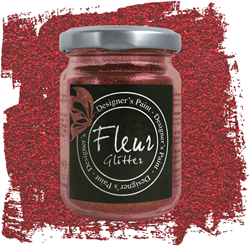 Fleur Glitter Kirschrot 90 Gramm Epoxy Bastelmaterial