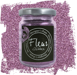 Fleur paillettes lilas 90g résine époxy décoration