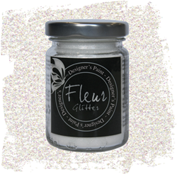 Fleur Glitter weißer Regenbogen 90g Epoxy Bastelmaterial