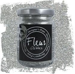 Fleur paillettes argent 90g matériel de bricolage époxy