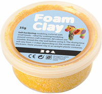 Foam Clay Modelliermasse gelb 35 Gramm - selbsthärtende Knetmasse