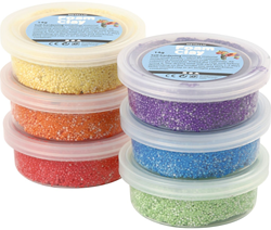 Foam Clay pâte à modeler métallique set 6 couleurs - jouet créatif