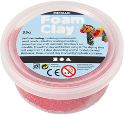 Foam Clay pâte à modeler rouge métallisé 35g - jouet créatif