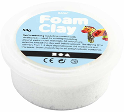 Foam Clay pâte à modeler blanche 35g - jouet créatif pour enfants