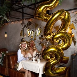 Folienballon 0 Gold 22000