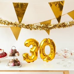 Folienballon 7 Gold 22007
