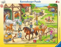 Ravensburger Puzzle Spielzeug - Pferdehof Rahmenpuzzle 40 Teile