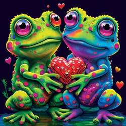 Yazz puzzle Grenouilles amoureuses - puzzle 1023 pièces multicolore
