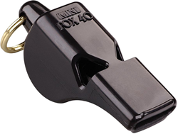 Fox 40 sifflet avec bracelet de poignet - Mini sifflet arbitre noir