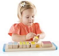 Guidecraft Lernspielzeug Quadrat Brüche Holzspiel für Kinder